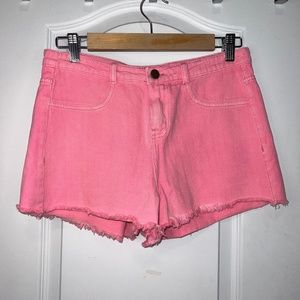 pink denim shorts (fit like a Medium)